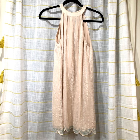 Anthropology notsoserious peachcream dress - Picture 1 of 11